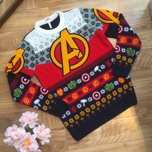 NWOT Marvel Avengers Christmas Sweater Size Medium